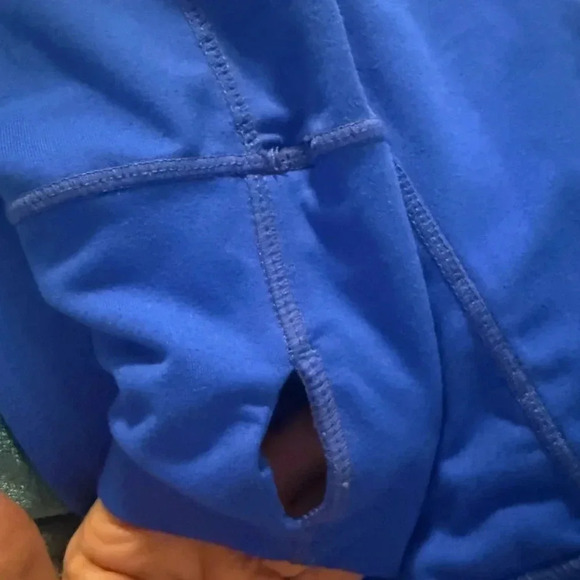 Tangerine Athletic Performance stretchy full zip blue jacket with pockets MEDIUM - Picture 11 of 11